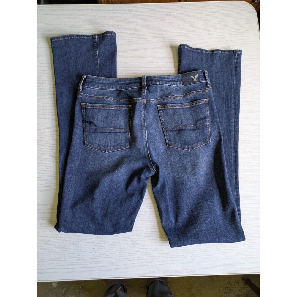 American Eagle Jeans Womens 12 X long SKINNY KICK Bootcut 360 stretch